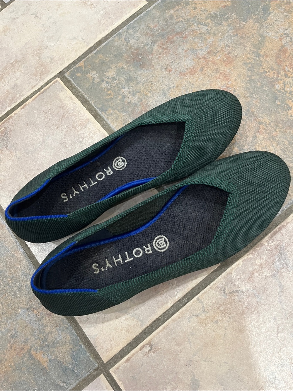 Rothy’s dark green ballet flats 9